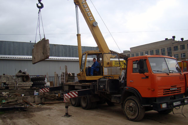 фото погрузочные работы автокраном